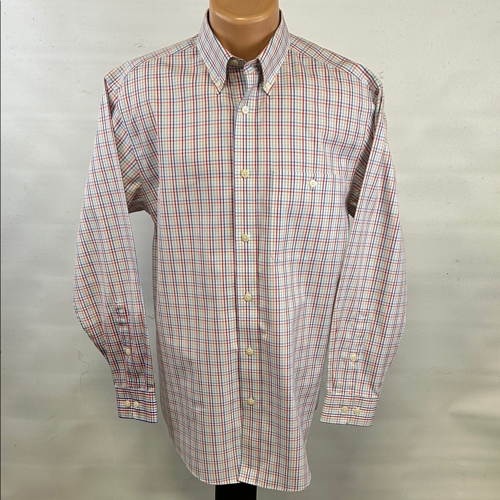 Orvis long sleeve button down collar shirt.  M